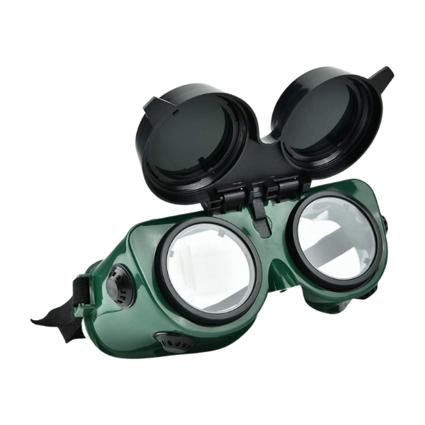 Goggles Gasweld Flip Type - 304/2 - Green/Black