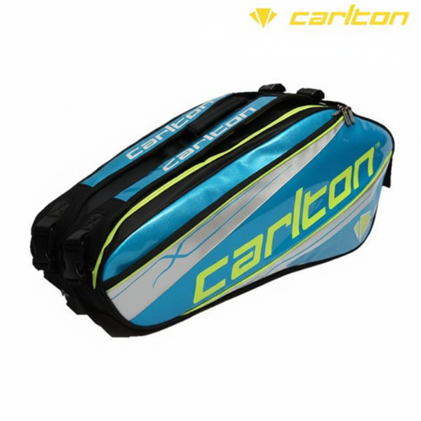 Carlton Badmintion Racket Bag Kinesis Tour 2-Comp : 005172 - Blue/Silver