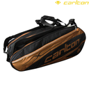 [6350] Carlton Badmintion Racket Bag Kinesis Tour 2-Comp : 005173 - Black/Orange