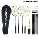[10555] Dunlop Badminton Racket Nitro-Star SSX 1.0 - 4 Player Set : NF-13015340