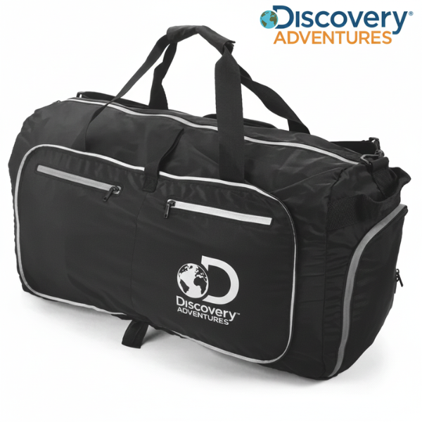 Discovery Adventures Holdall Bag Duffle Packable : DHF19095 - Black