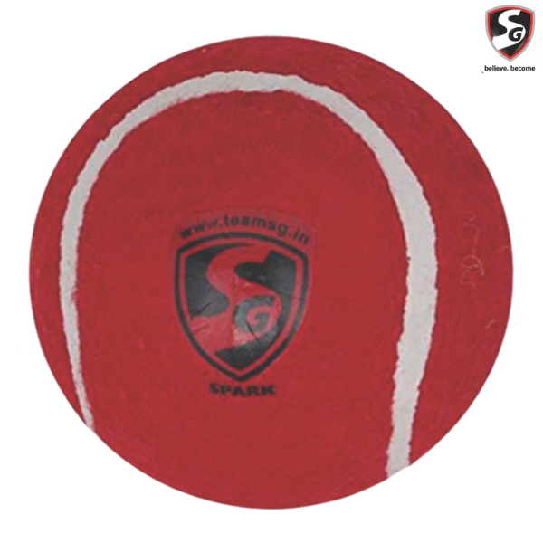 SG Spark Heavy Duty Cricket Ball - Red