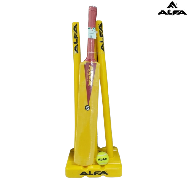 Alfa Cricket Set Plastic (Bat,Stump,Ball) #5