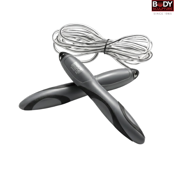 Body Sculpture Skip Rope Deluxe BK-720AEBT-B - 9ft - Clear/Grey