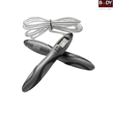 [5510] Body Sculpture Skip Rope Digital BK-720EGT-B - 9ft - Clear/Grey