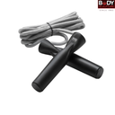 [4723] Body Sculpture Skip Rope Plastic Handle : BK-135-B - 9ft - Grey/Black