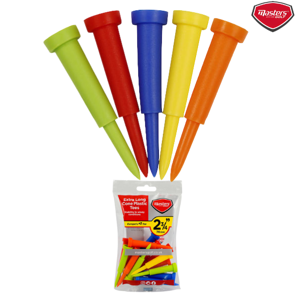 Masters Cone Tees Ex Long 70mm Mixed Colours : TEP100