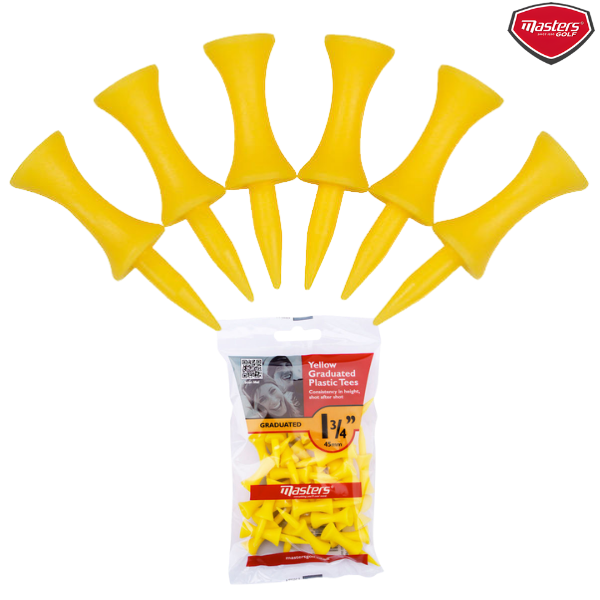 Masters Plastic Graduated Tees : TEP116 - 45mm - Yellow