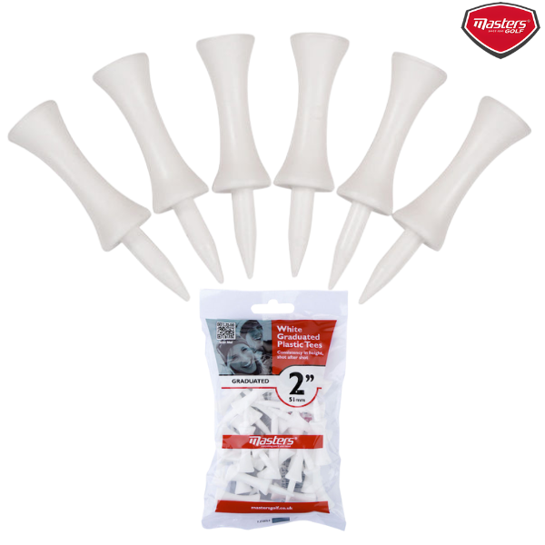 Masters Plastic Graduated Tees : TEP114 - 51mm - White