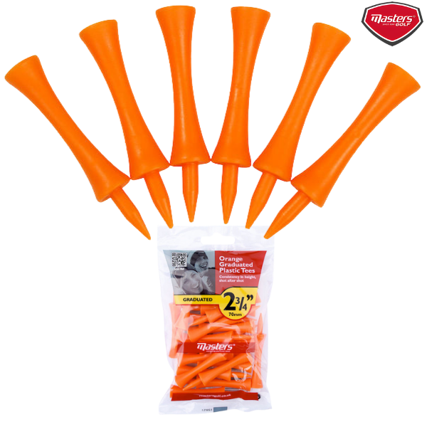 Masters Plastic Graduated Tees : TEP110 - 70mm - Orange