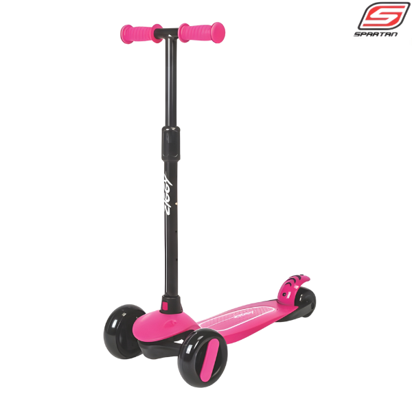 Ziggy Scooter 3 Wheels Tilt Led Flash : ZG-7039 - Pink