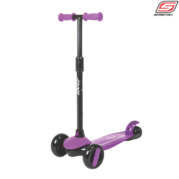 Ziggy Scooter 3 Wheels Tilt Led Flash : ZG-7040 - Purple