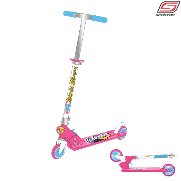 Spartan Scooter Wonderwoman Folding : SP-7047 - Red/White