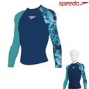 [10482] Speedo Boys Swim Top T-Shirts Rashguard L/Sleeves Printed Long Sleeve Rash Top : 8-00316514531 - 5-6