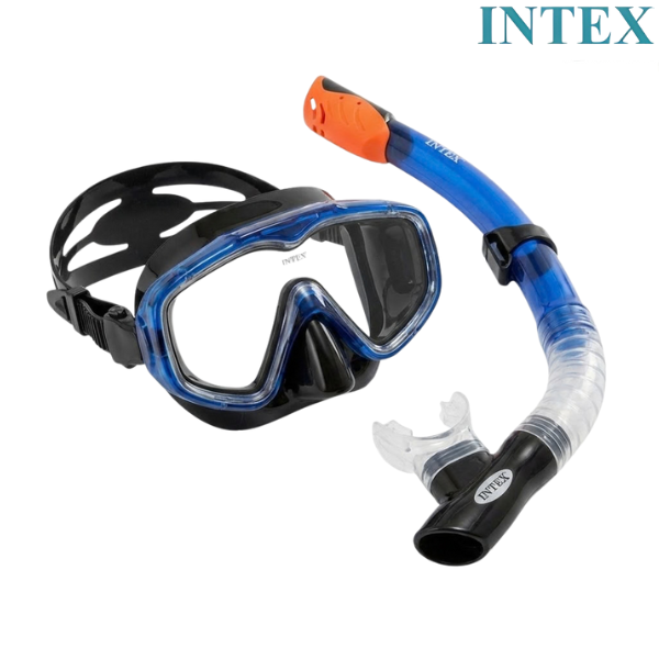Intex Snorkel + Mask Set Silicone Aqua Prom Senior : 55962 - Intex