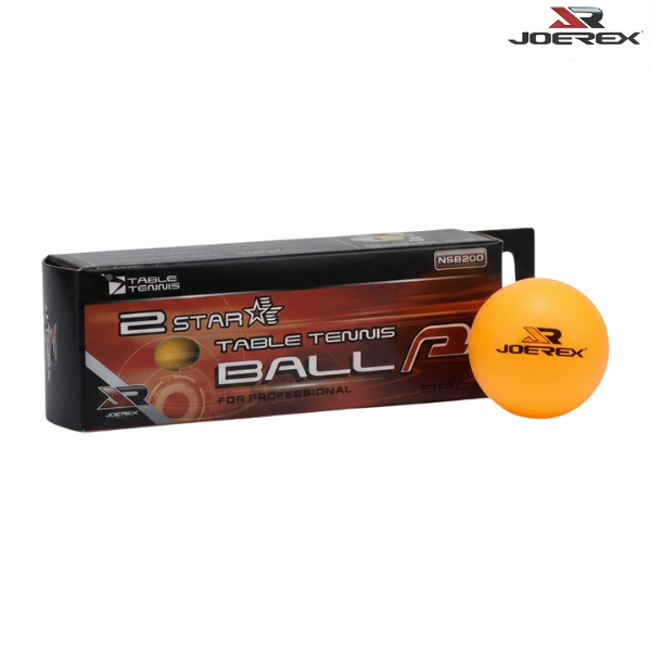 Joerex Table Tenis Ball 2* : NSB200 - Orange - Pack of 3 balls