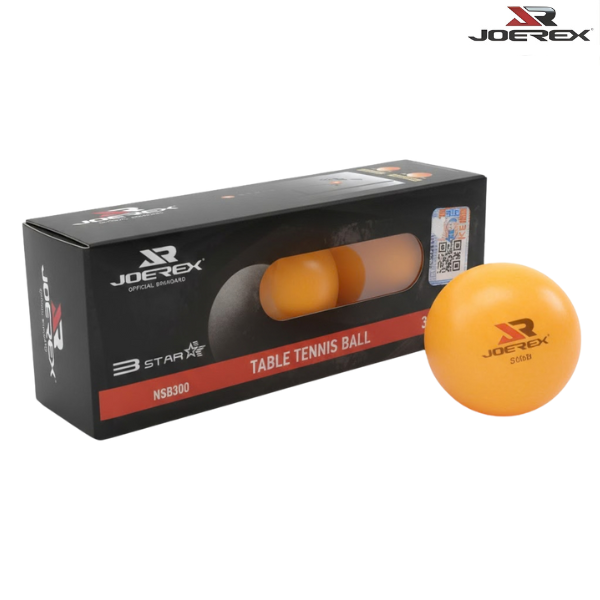 Joerex Table Tenis Ball 3* : NSB300 - Orange - Pack of 3 balls