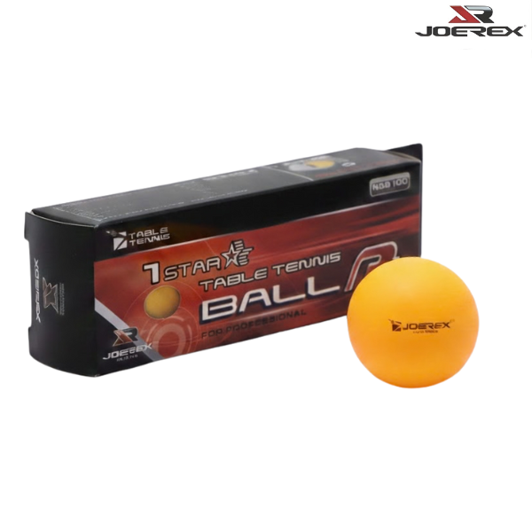 Joerex Table Tenis Ball : NSB100 - Orange - Pack of 3 balls