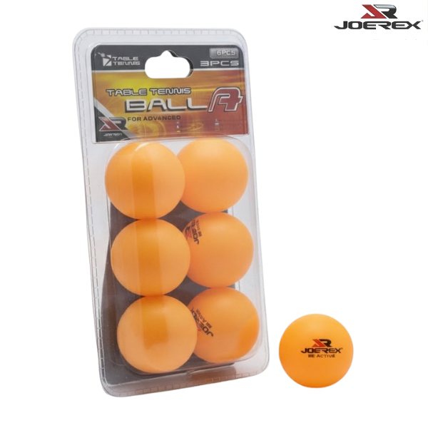 Joerex Table Tennis Balls : TB26340 - Orange - Pack of 6 balls