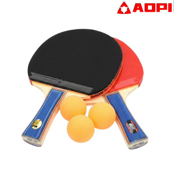 AOPI Table Tennis Combo Set (2Bats+3Balls) - AP-662