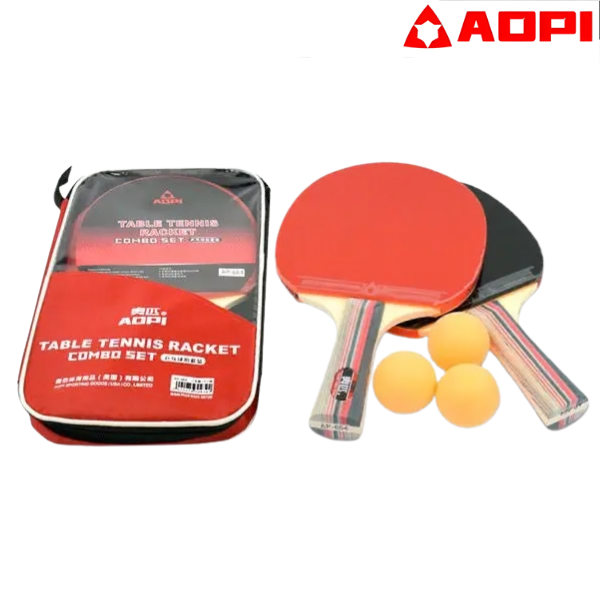 AOPI Table Tennis Combo Set (2Bats+3Balls) - AP-664
