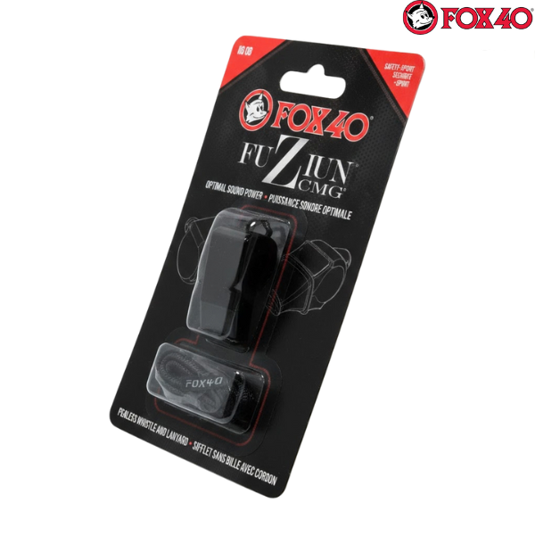 Fox 40 Whistles + Lanyard Fuziun : 8603-0008 - Black