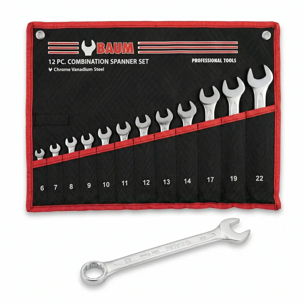 Baum Set Of 12Pc Combination Spanners 6 - 22mm