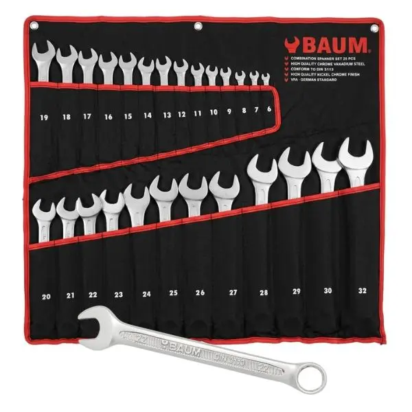 Baum Set Of 26Pc Combination Spanners 6 - 32mm