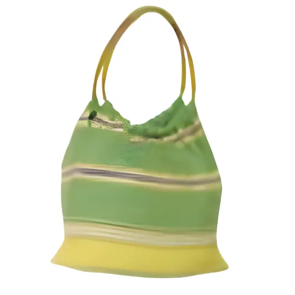 Kasuku Shoulder Bag With Leather Handle-KAC08