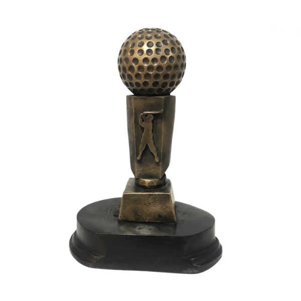 Golf Trophy + Ball Trophy - 26cms