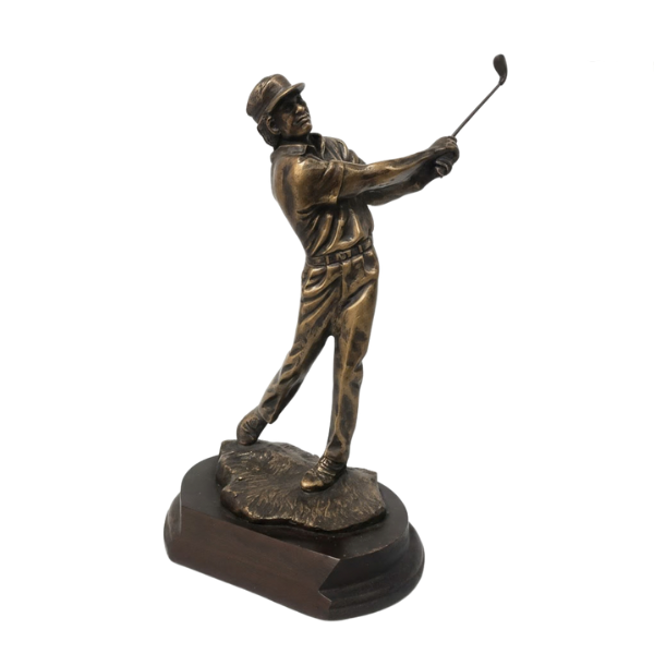 Male Golfer Trophy - 37cms