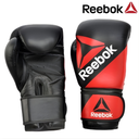 [5187] Reebok Boxing Combat Leather Training Glove RSCB-10110 - Black/Red (10oz)