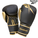 [6338] Reebok Boxing Gloves : RSCB-11117 - Black/Gold (14oz)