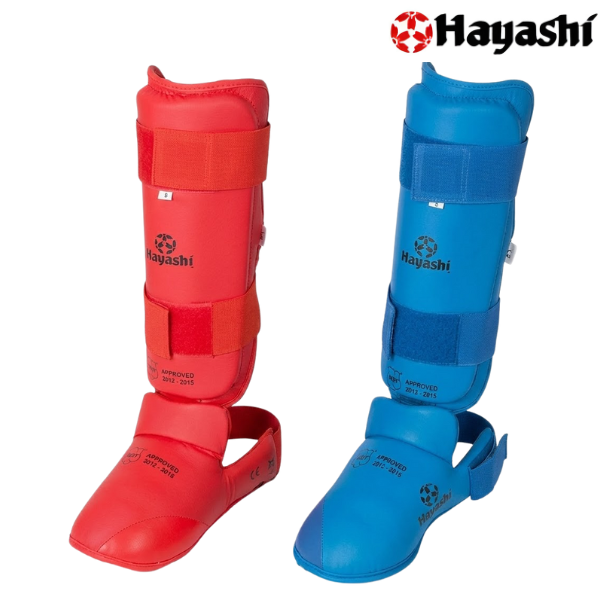 Hayashi Boxing Shin/Foot Protector M/O A/Leather : 343