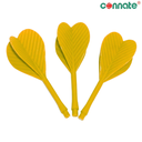 [9404] Kwiz Dart Flights Plastic Crinkle Thin Head 2BA (Yellow)