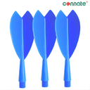 [9385] Kwiz Dart Flights Plastic Thick Head (Blue, Short)