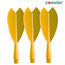 [9390] Kwiz Dart Flights Plastic Thick Head (Yellow, Long)