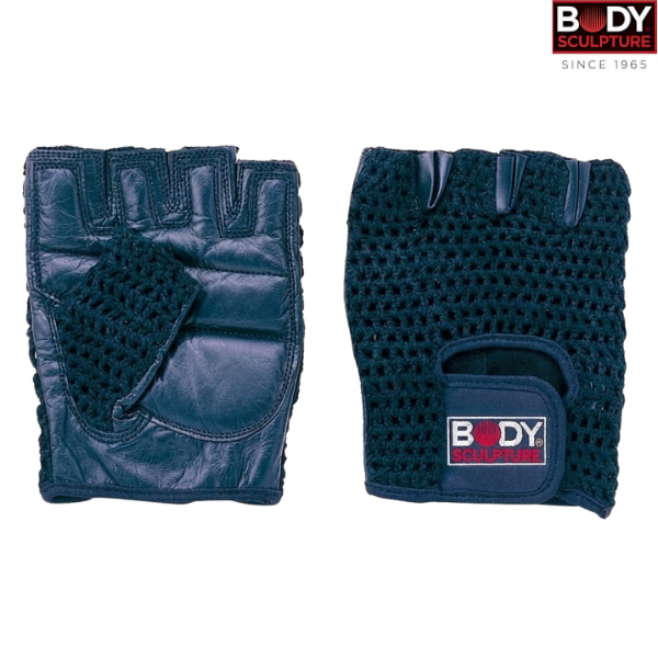 Body Sculpture Fitness Glove Mesh Cotton/Leather : BW83-C