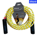 [14858] Daya Skip Rope : DY23004 : 18ft (Yellow/White)