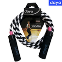[14853] Daya Skip Rope : DY23002 : 8ft (Black/White)
