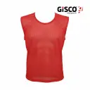 [15181] Gisco Training Vest Self Trim Perforated -53131 (Red)