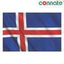 [8198] Connate Flag Assorted Countries : 15090 (Iceland)