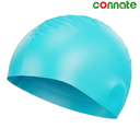 [14696] Connate Swim Cap Silicone Suede (Aqua)