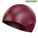 [14699] Connate Swim Cap Silicone Suede (Maroon)
