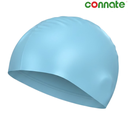 [14690] Connate Swim Cap Silicone Suede (Sky Blue)