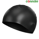 [14685] Connate Swim Cap Silicone Volumes Wrinkle Free (Black)