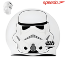 [5629] Speedo Swim Cap Junior Slogan Print : 8083860080 (White Star Wars)