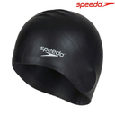 [4801] Speedo Swim Cap Plain Flat Silicone : 870991 (Black)