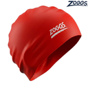 [10098] Zoggs Swim Cap Silicone : 305604 (Red)