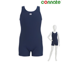 [10075] Connate Costume Lycra 1pc (Navy Blue, Junior Girls, Large)